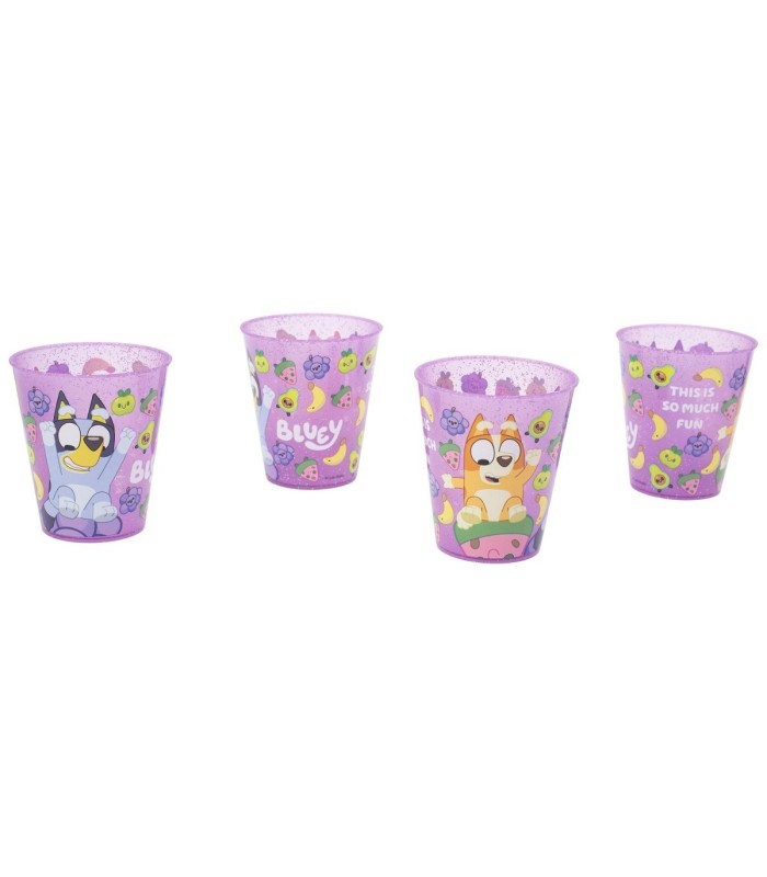JOY 4 PCS PP TUMBLER SET 285 ML BLUEY