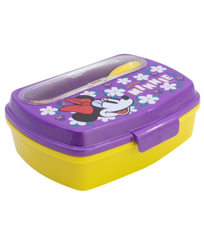 FUNNY SANDWICH BOX WITH CUTLERY MINNIE SUNSHINE