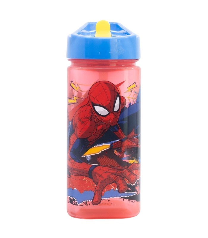 SQUARE WATER BOTTLE 510 ML SPIDERMAN MOVING TARGET