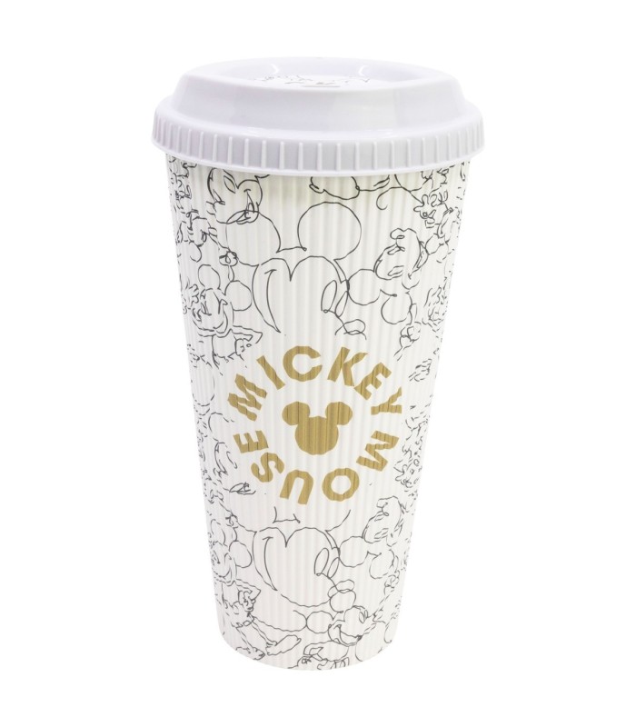 GROOVED PP COFFEE TUMBLER 790 ML MICKEY MOUSE SIGNATURE