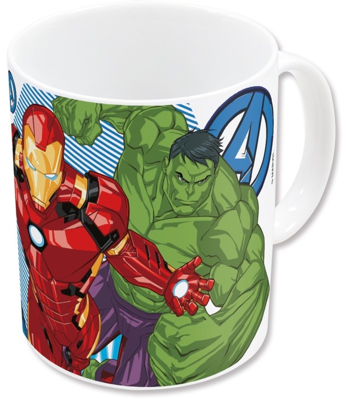 CERAMIC SB MUG 11 OZ IN BOX AVENGERS GROUP BLUE LETS GO
