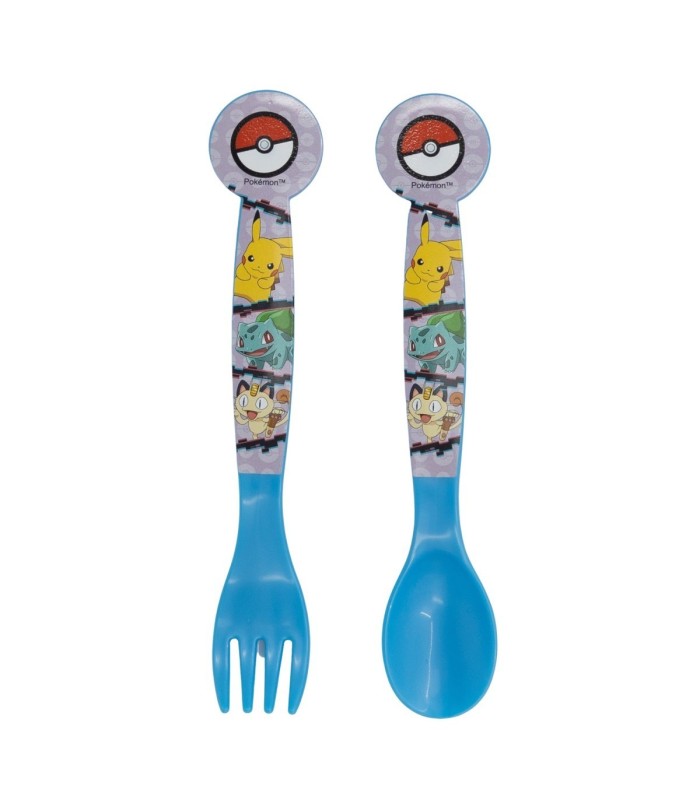 2 PCS PP CUTLERY (SPOON AND FORK) SET IN POLYBAG POKEMON DISTORSION