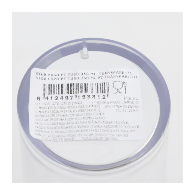 SMALL GLASS 35 CL TRANSPARENT POLYCARBONATE