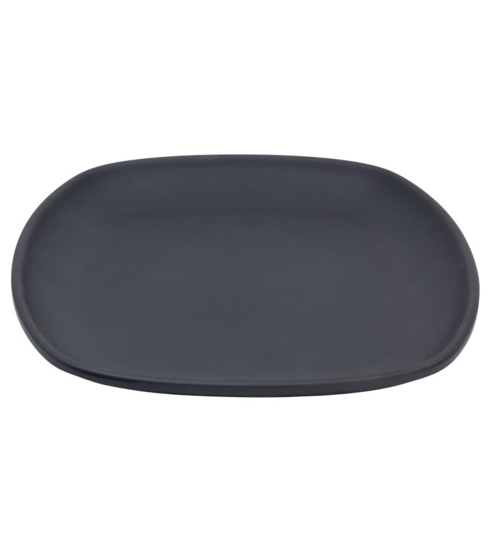 STOR PLATO CUADRADO GRANDE TERRA NEGRO