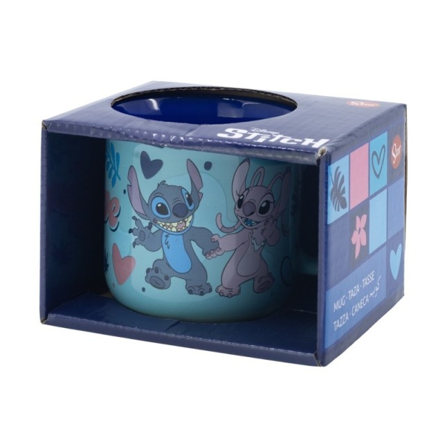 FULL DECO CERAMIC MUG 12 OZ IN GIFT BOX  STITCH