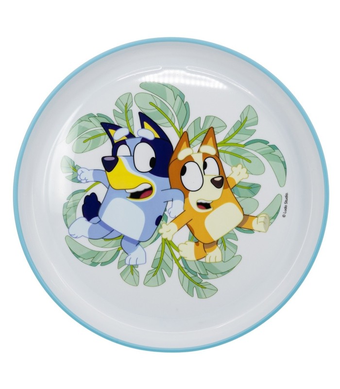 NON SLIP BICOLOR PREMIUM PLATE BLUEY