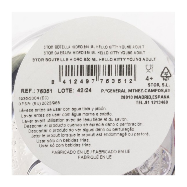 SET 2 PCS (HYDRO BOTTLE AND 325 ML CERAMIC MUG) HELLO KITTY