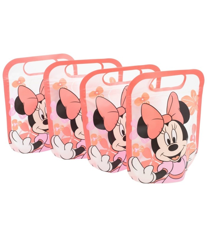 4 ZIPPER BAGS SET MINNIE SUNSHINE