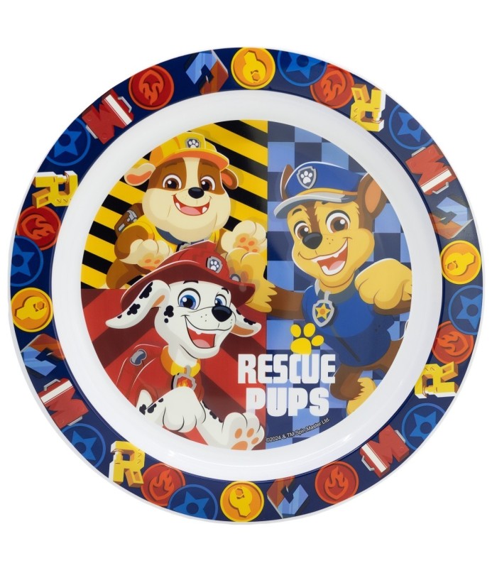 MICRO PLATE PAW PATROL BOY RESCUE PUPS