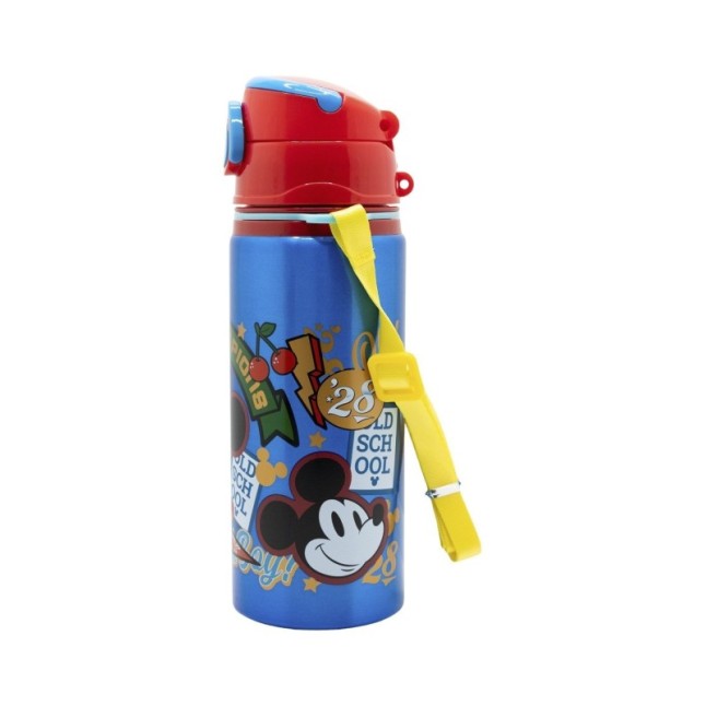 ALUMINIUM POP UP BOTTLE WITH STRAP 730 ML MICKEY TRUE CHAMPIONS