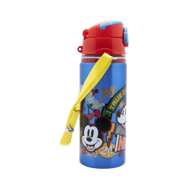 ALUMINIUM POP UP BOTTLE WITH STRAP 730 ML MICKEY TRUE CHAMPIONS
