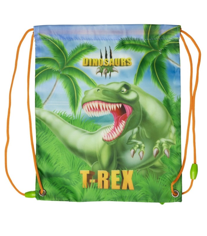 DRAWSTRING LUNCH BAG DINOSAUR