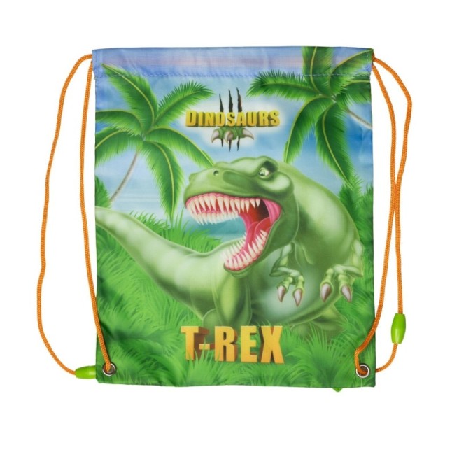 DRAWSTRING LUNCH BAG DINOSAUR