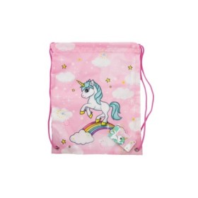 DRAWSTRING LUNCH BAG UNICORN RAINBOW