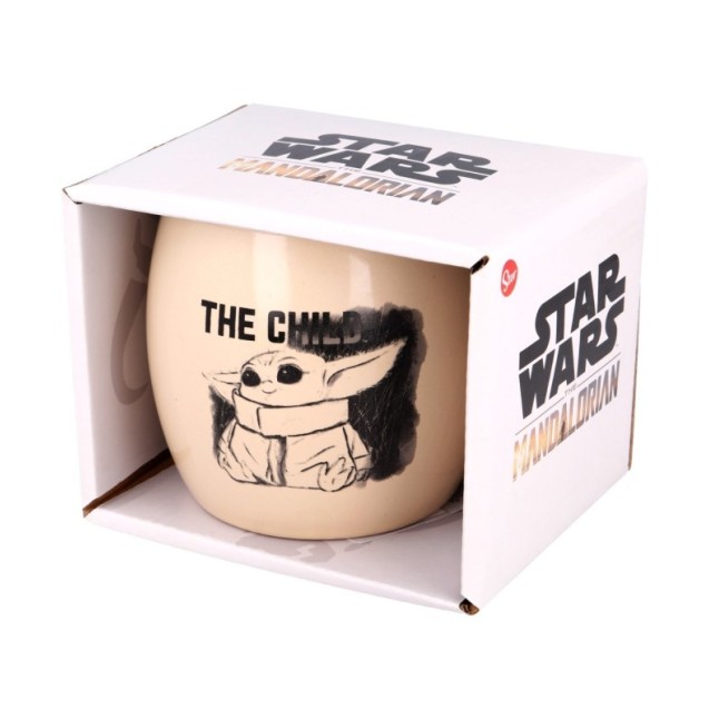 CERAMIC GLOBE MUG 13 OZ IN GIFT BOX THE CHILD MANDALORIAN