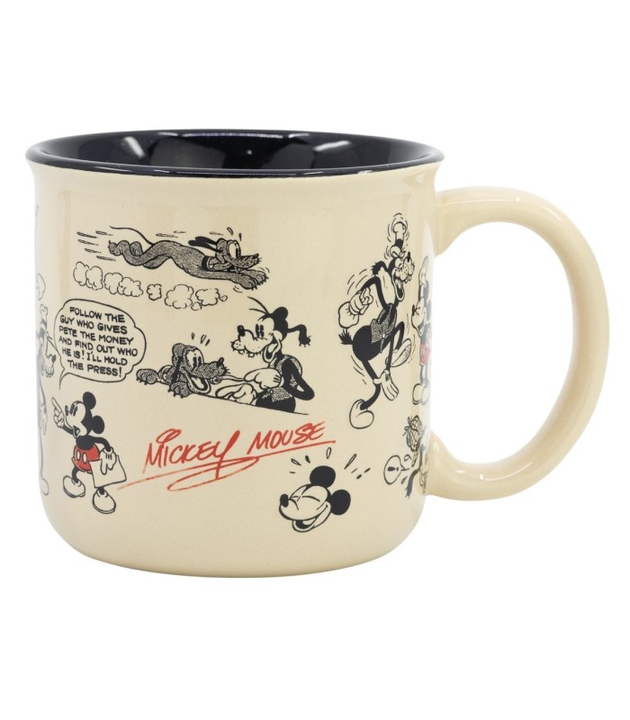 CERAMIC BREAKFAST MUG 14 OZ IN GIFT BOX MICKEY MOUSE VINTAGE
