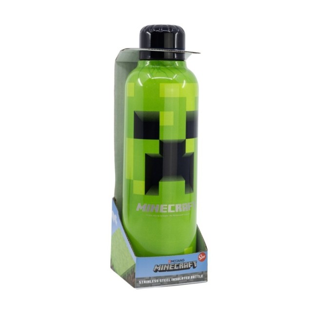 INSULATED STAINLESS STEEL BOTTLE 515 ML MINECRAFT