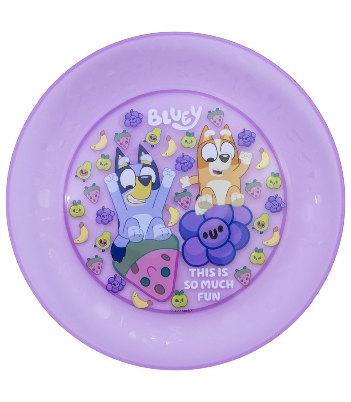 JOY 4 PCS PP PLATE SET BLUEY