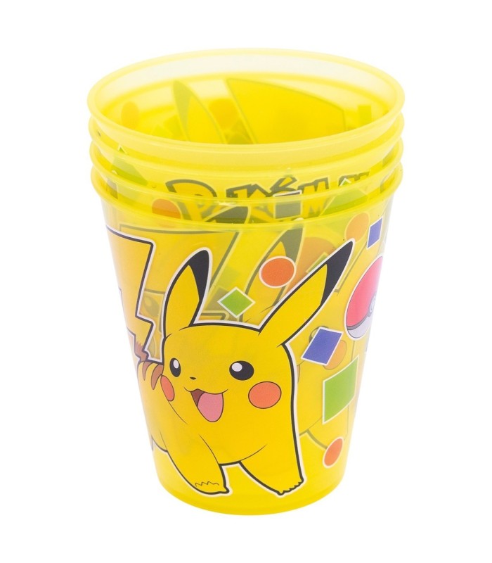 JOY 4 PCS PP TUMBLER SET 285 ML POKEMON