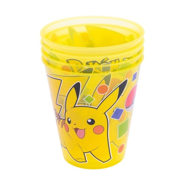 JOY 4 PCS PP TUMBLER SET 285 ML POKEMON