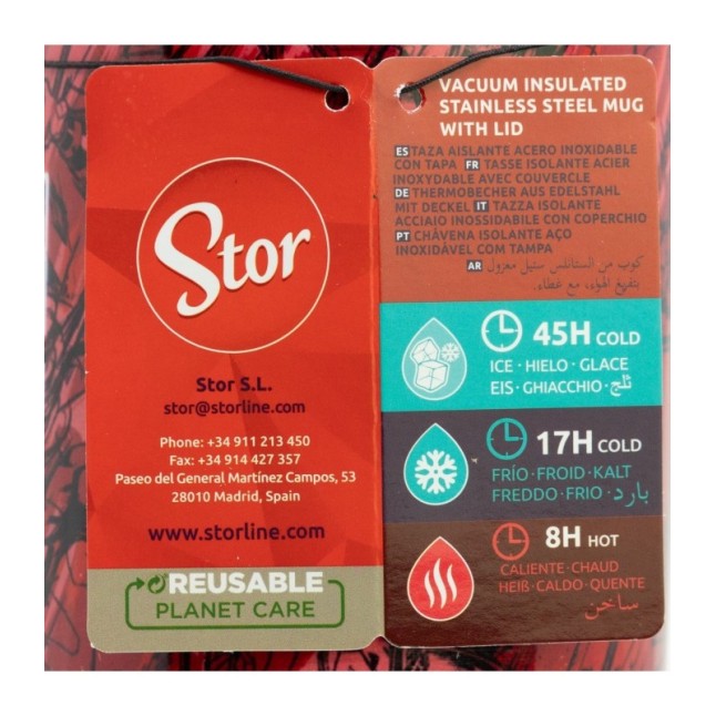 DW INSULATED STAINLESS STEEL XL RAMBLER MUG 940 ML MARVEL PATTERN