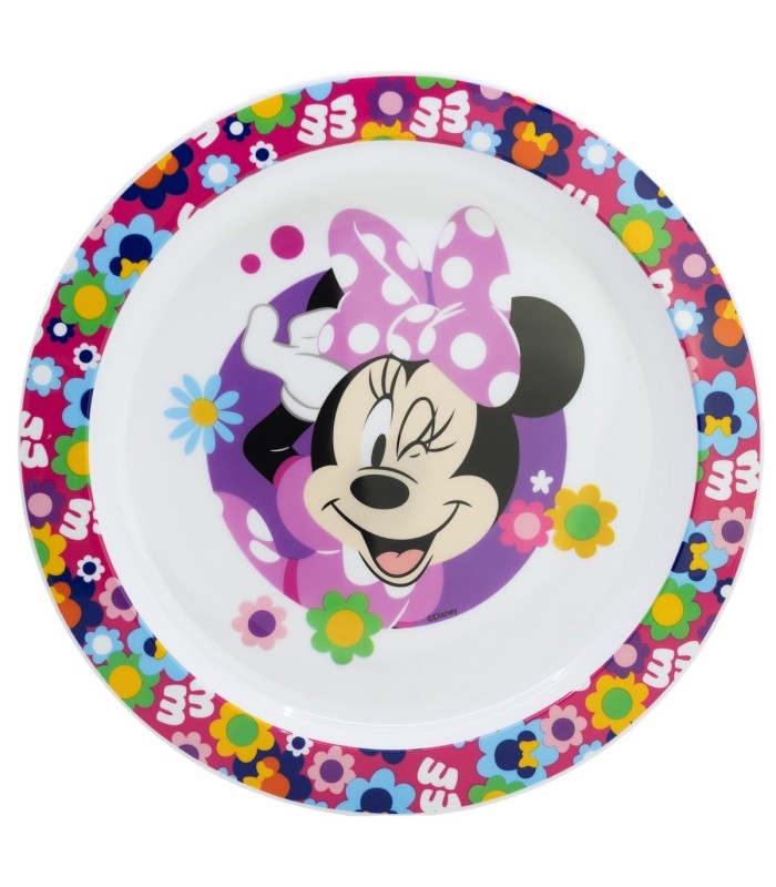 MICRO PLATE MINNIE BOLD FLORALS