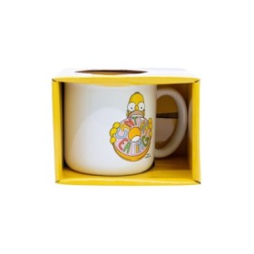 CERAMIC BREAKFAST MUG 14 OZ IN GIFT BOX SIMPSONS HOMER FACE