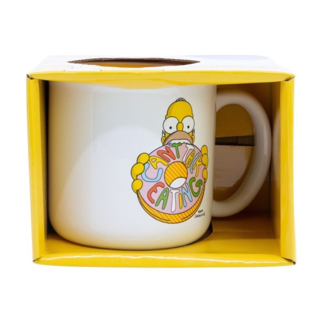 CERAMIC BREAKFAST MUG 14 OZ IN GIFT BOX SIMPSONS HOMER FACE