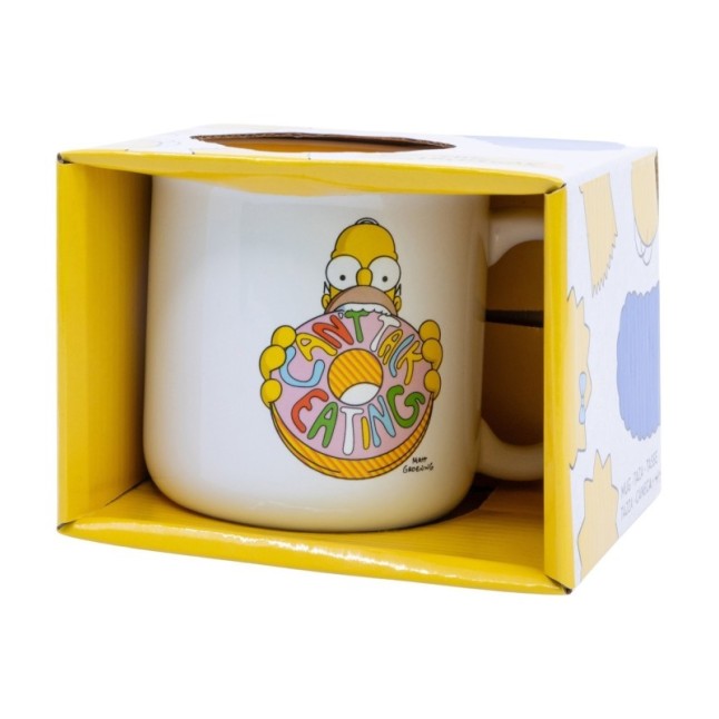 CERAMIC BREAKFAST MUG 14 OZ IN GIFT BOX SIMPSONS HOMER FACE