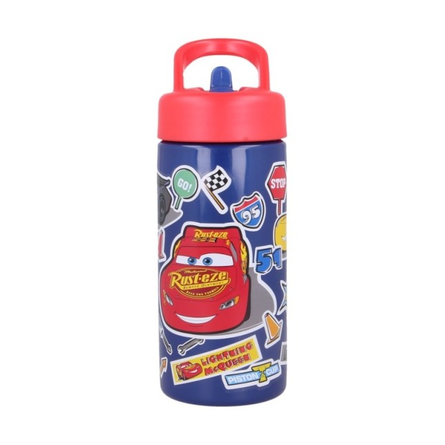 STOR PLAYGROUND SIPPER BOTTLE 420 ML CARS STICKERS