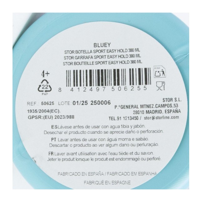 EASY HOLD SPORT BOTTLE 380 ML BLUEY
