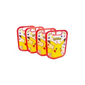 4 ZIPPER BAGS SET POKEMON BLUE TEAM