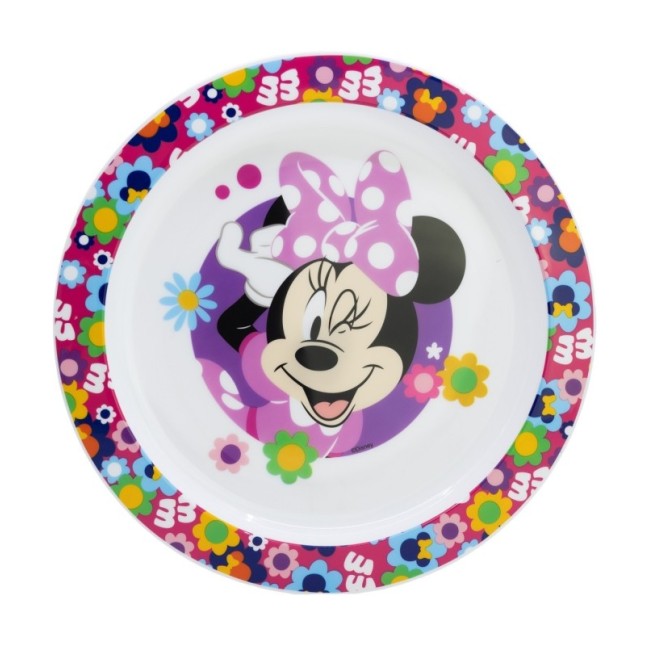 MICRO PLATE MINNIE BOLD FLORALS