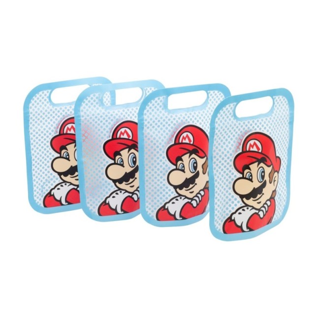 4 ZIPPER BAGS SET SUPER MARIO
