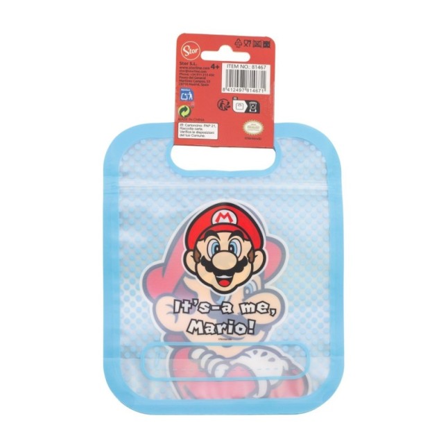 4 ZIPPER BAGS SET SUPER MARIO