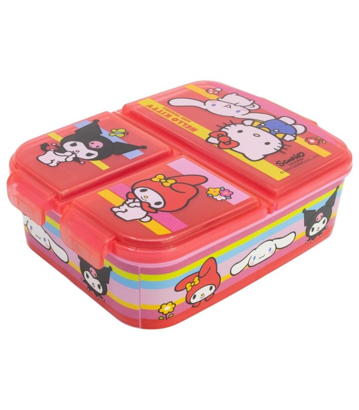 MULTI COMPARTMENT SANDWICH BOX HELLO KITTY AND FRIENDS