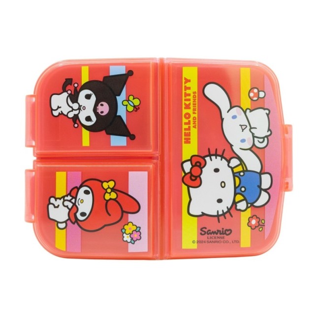 MULTI COMPARTMENT SANDWICH BOX HELLO KITTY AND FRIENDS