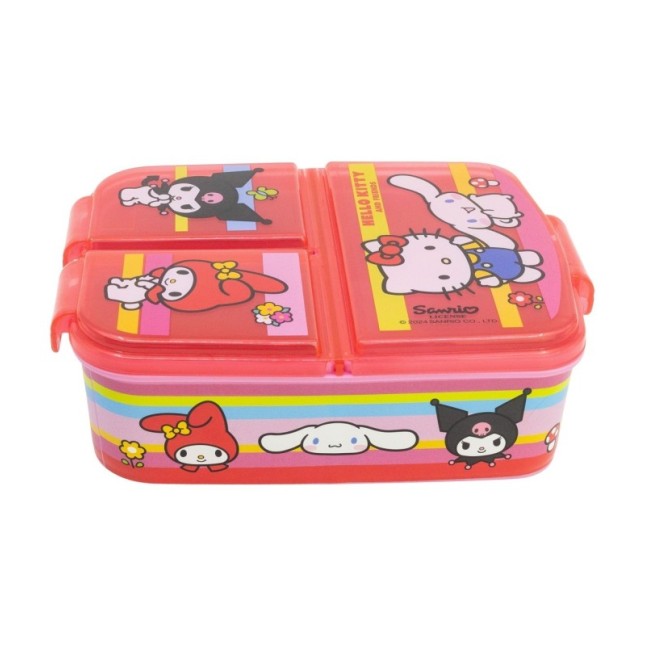 MULTI COMPARTMENT SANDWICH BOX HELLO KITTY AND FRIENDS