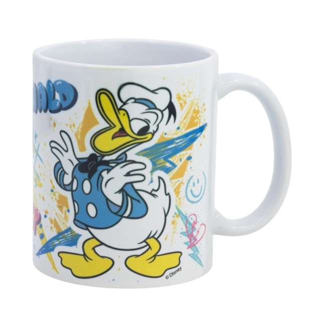 CERAMIC SB MUG 11 OZ IN BOX DONALD DAISY GRAFFITI