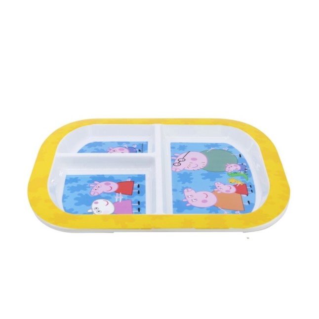 RECTANGULAR DIVIDED PLATE PEPPA PIG
