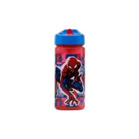 SQUARE WATER BOTTLE 510 ML SPIDERMAN ARACHNID GRID