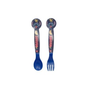 2 PCS PP CUTLERY (SPOON AND FORK) SET IN POLYBAG STITCH PALMS