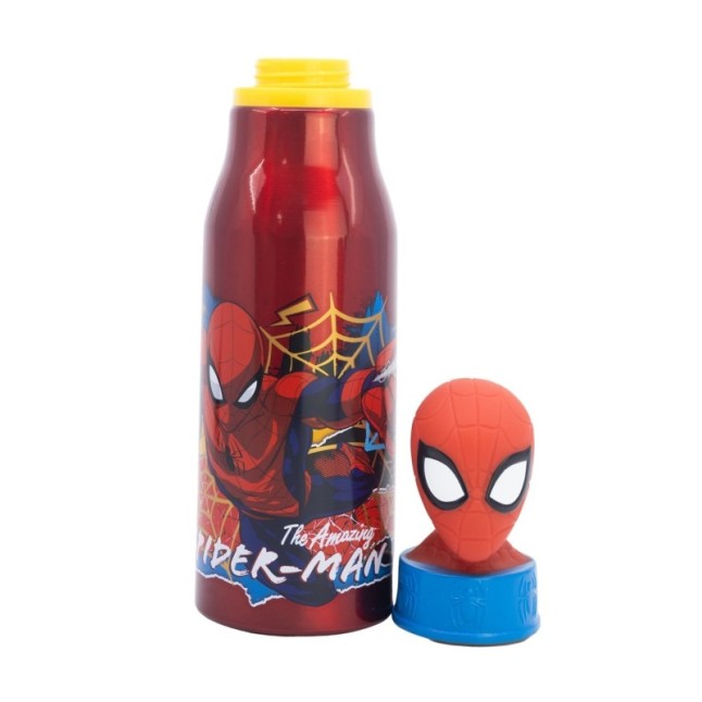 3D FIGURINE ALUMINIUM BOTTLE 690 ML SPIDERMAN MOVING TARGET