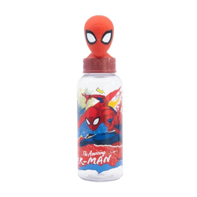 3D ECOZEN FIGURINE BOTTLE 560 ML SPIDERMAN MOVING TARGET