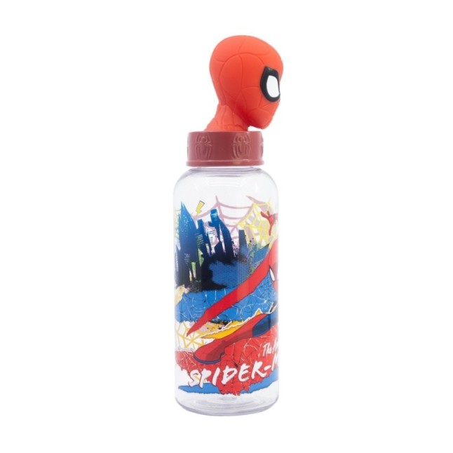 3D ECOZEN FIGURINE BOTTLE 560 ML SPIDERMAN MOVING TARGET