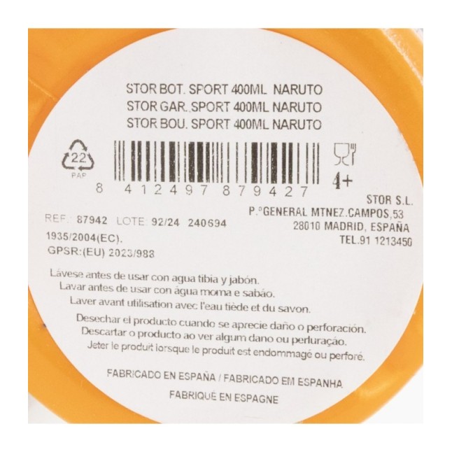 SPORT BOTTLE 400 ML NARUTO