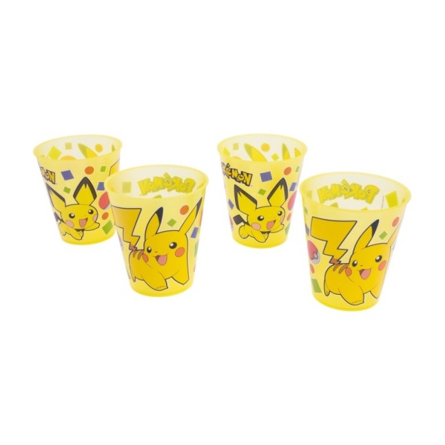 JOY 4 PCS PP TUMBLER SET 285 ML POKEMON