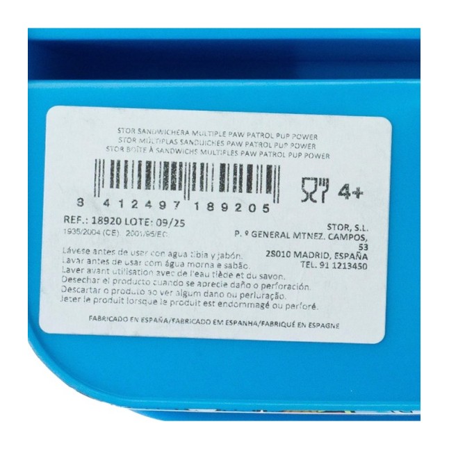 MULTI COMPARTMENT SANDWICH BOX PAW PATROL COMIC