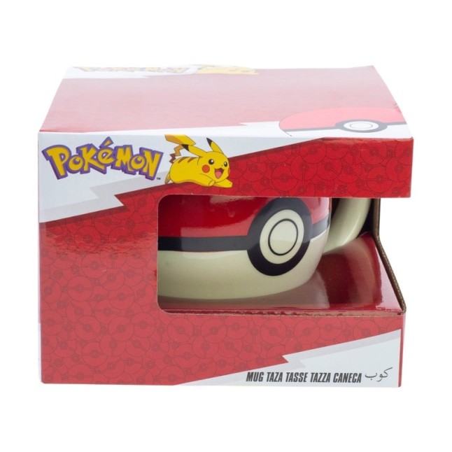 CERAMIC 3D MUG 15 OZ IN GIFT BOX POKEMON POKEBALL