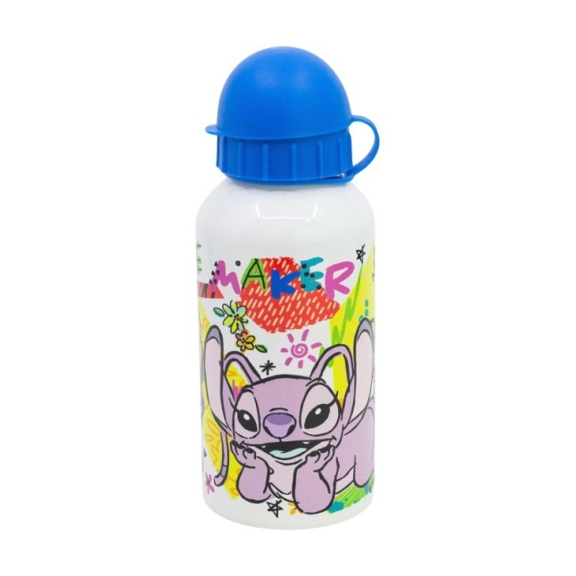 ALUMINIUM SB BOTTLE 400 ML STITCH TROUBLEMAKER